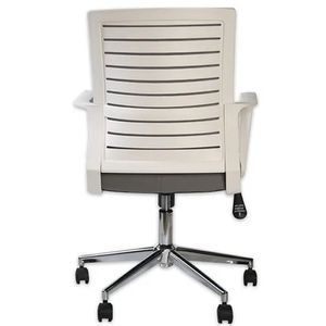Silla Giratoria Ergonómica Decorplas Monterrey Colors Gris con Brazos Fijos Color Gris