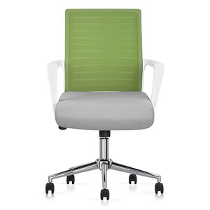 Silla Giratoria Ergonómica Decorplas Monterrey Colors Verde con Brazos Fijos Color Verde