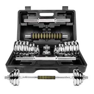 Set De Pesas York 20kg + Mancuernas + Adaptador Barra