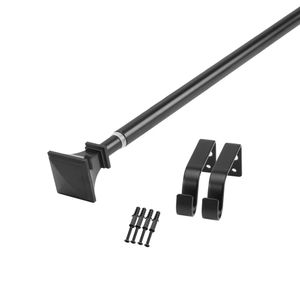 Pack Cortinero Simple Extensible Aura 13/16 mm 70-120 cm Prisma Negro