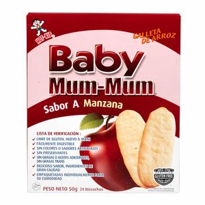 Galletas BABY MUM Arroz Sabor Manzana Caja 50g