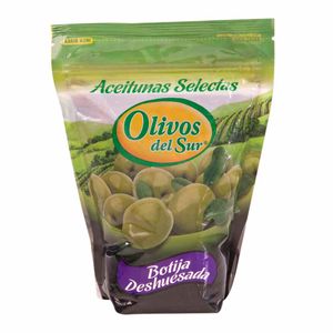 Aceitunas en Conserva OLIVOS DEL SUR De botija deshuesada Doypack 500g