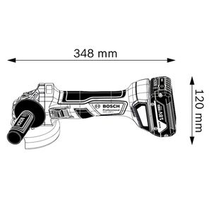 Amoladora Esmeril Bosch Gws 180 Li 5" + Kit 2 Baterías 4,0 Ah