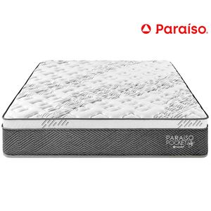 Colchón PARAISO Pocket Star 1.5 Plz + 1 Almohada + Protector