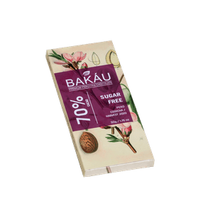 Chocolate Sugar Free Bakáu con Monk Fruit Sweetener 70% Cacao 50g