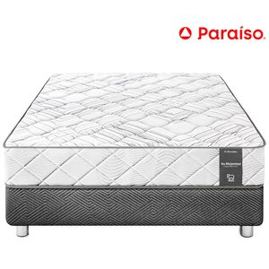 Cama Box Tarima PARAISO Su Majestad One Side 1.5 Plz + 1 Almohada + Protector
