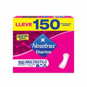 Protectores Diarios NOSOTRAS Multiestilo Paquete 150un