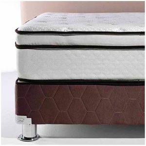 Conjunto Box Tarima EL CISNE Dynamic King + 3 Almohadas de Fibra + Protector