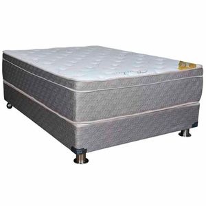 Conjunto Box Tarima EL CISNE Kaisery Pocket Hipsoft Queen + 2 Almohadas Viscoelásticas + Protector