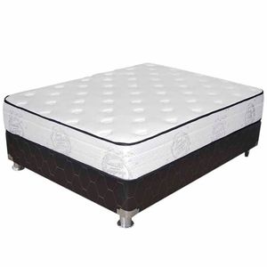 Conjunto Box Tarima EL CISNE Zaroh 2 Plazas + 2 Almohadas de Fibra + Protector