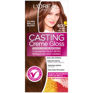 Tinte para Cabello CASTING Creme Gloss 600 Rubio Oscuro Caja 1un
