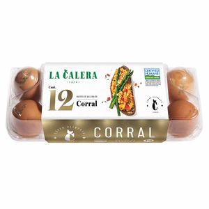 Huevos de Gallina LA CALERA de Corral Bandeja 12un