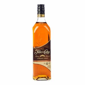 Ron FLOR DE CAÑA 4 Años Añejo Oro Botella 750ml