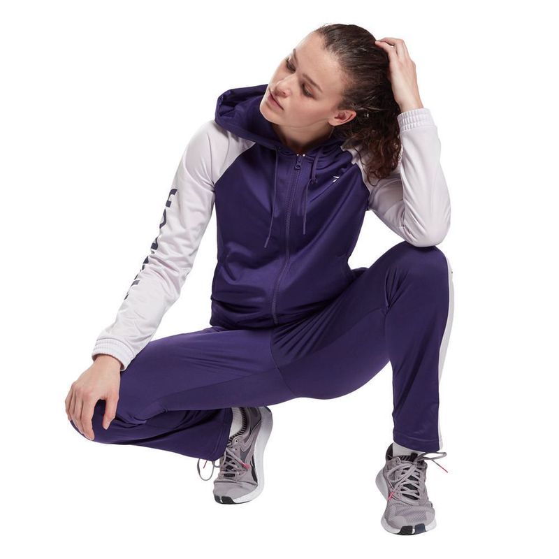 Buzo Reebok Mujer Te Linear Logo Ts Hood Morado Real Plaza