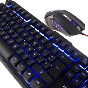 Kit Teclado/Mouse  Halion HA-515C Odin Gamer Retroiluminado