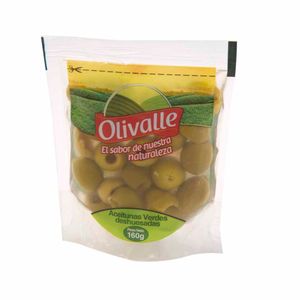 Aceitunas Verdes Deshuesadas OLIVALLE en Conserva Doypack 160g