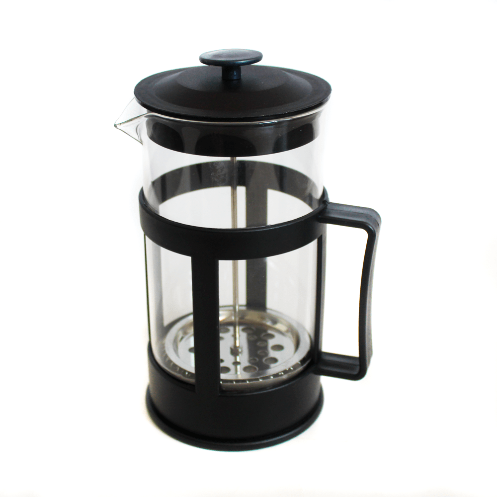 Cafetera de Prensa Francesa de Vidrio Borosilicato 1000 ml Negra
