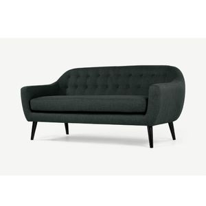 Sofá Shaun 3 Cuerpos Negro