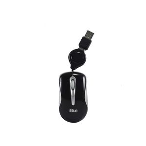 Mini Mouse Optical Iblue Micro Traveler Retráctil XMK-977 Negro