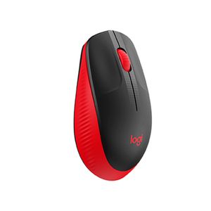 Mouse Logitech Inalámbrico M190 Negro Rojo
