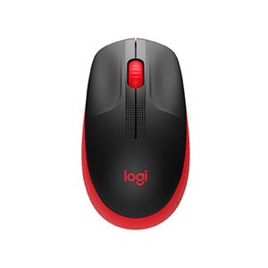 Mouse Logitech Inalámbrico M190 Negro Rojo