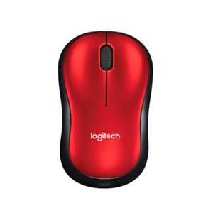 Mouse Logitech Inalámbrico M185 Rojo