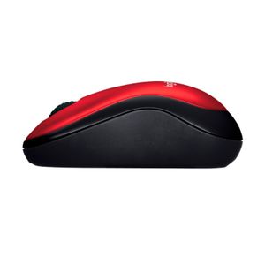 Mouse Logitech Inalámbrico M185 Rojo