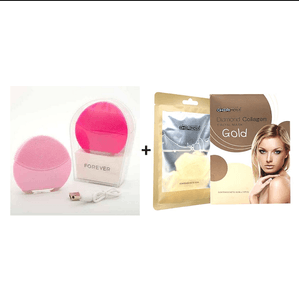 Combo Limpiador Facial Forever + Mascarilla Facial Cherimoya de Colágeno Diamante Gold 60 ml