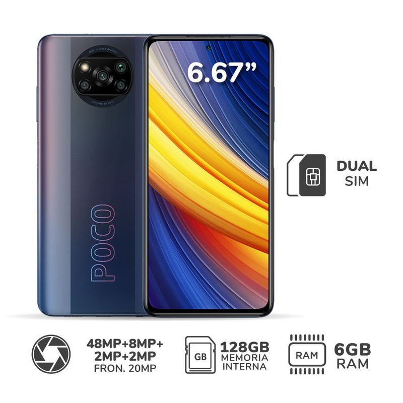 CELULAR XIAOMI POCO X3 PRO 6GB + 128GB PHANTOM BLACK