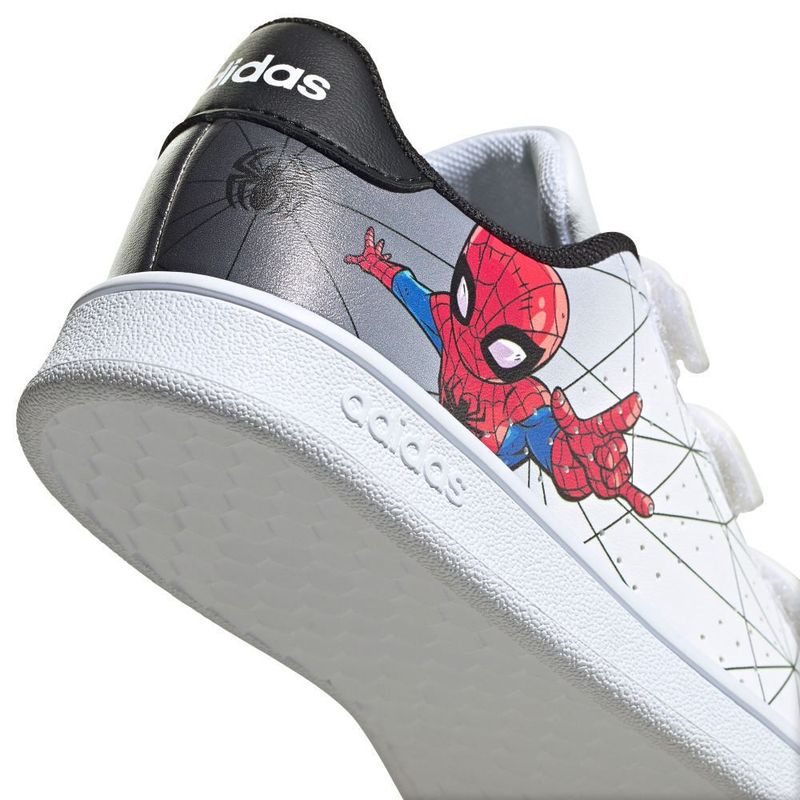 Zapatillas Adidas Niño Advantage C Spiderman Blanco