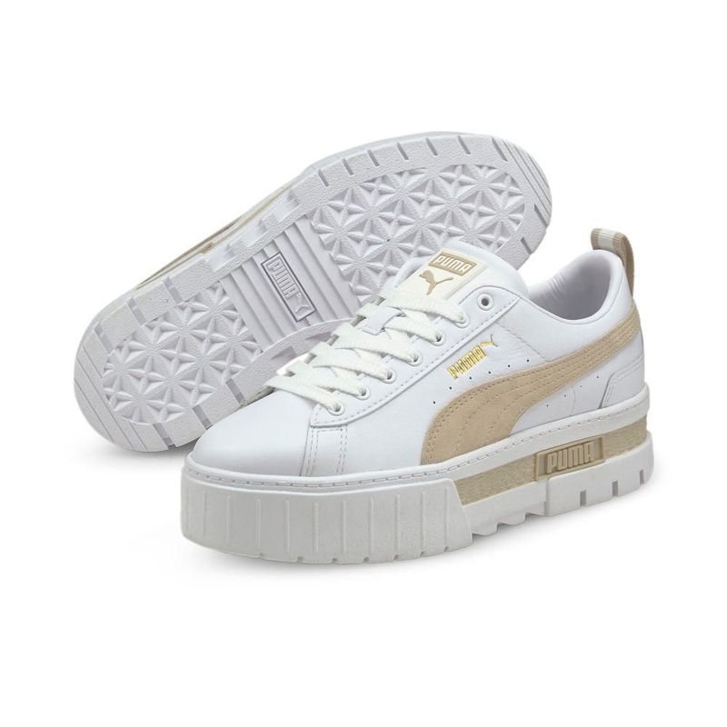 Zapatillas puma mujer store blancas y doradas