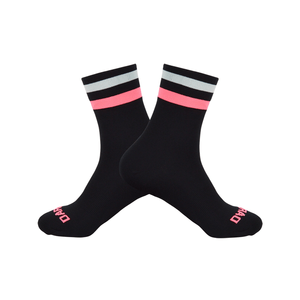 Medias Xclusive para Ciclismo Negro/Rosado