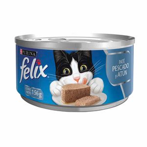 Comida para Gatos FELIX Paté de Pescado y Atún Lata 156g