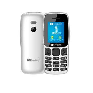Celular Smooth UNO 3G 177 Dual SIM FM Radio Cámara Bluetooth Blanco