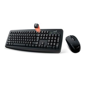 Kit Teclado Y Mouse Genius Multimedia Smart KM-8100 Inalambrico Negro