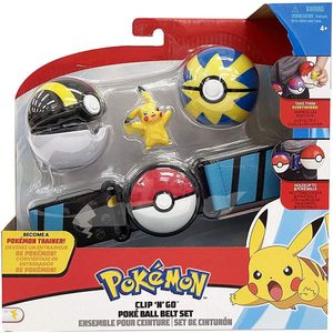 Set Cinturón Con Pokebola Y Pokemón