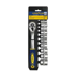 Set de Dados Goodyear 3/8" crv de 11 Piezas