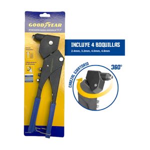 Remachadora Manual Goodyear Aluminio 11.5" Giratoria 360º