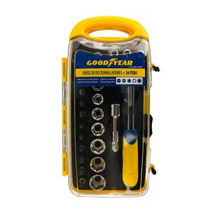 Destornilladores Goodyear Puntas Dados con Set 26 Piezas