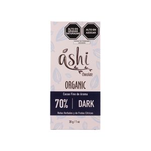 Chocolate Áshi Dark 70% Cacao 30g