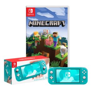 Consola Nintendo Switch Lite Turquesa + Minecraft