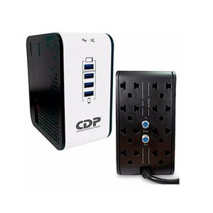 Estabilizador de Voltaje CDP R2CU-AVR 1008I 1000VA/500W 8 Tomas de Salida 4 Puertos USB