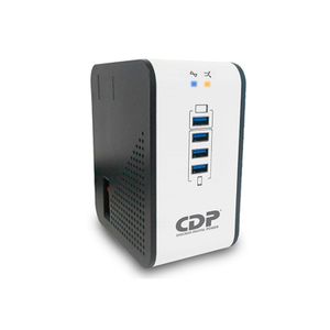 Estabilizador de Voltaje CDP R2CU-AVR 1008I 1000VA/500W 8 Tomas de Salida 4 Puertos USB