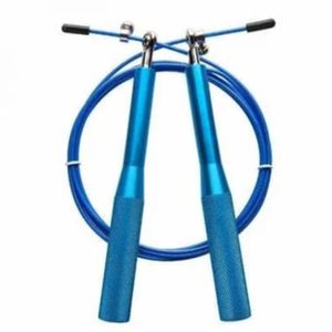 Soga Para Saltar Crossfit Aluminio Celeste