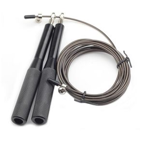 Soga Para Saltar Crossfit Aluminio Negro