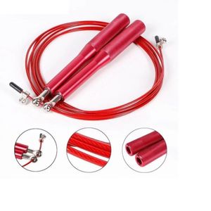 Soga Para Saltar Crossfit Aluminio Rojo