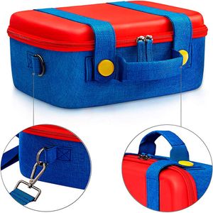 Maleta para Nintendo Switch Estuche Resistente Grande Rojo con Azul