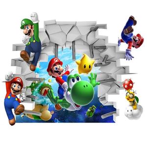 Pegatinas de Mario Bros Decoración de Pared Muebles Mod A