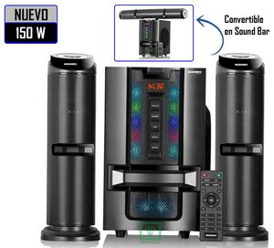Parlante 2.1 Micronics Fratello MIC S7027BT Subwoofer 150 Watts BT/USB