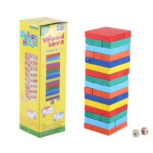 Jenga Wooden Toys Colores 48 pcs
